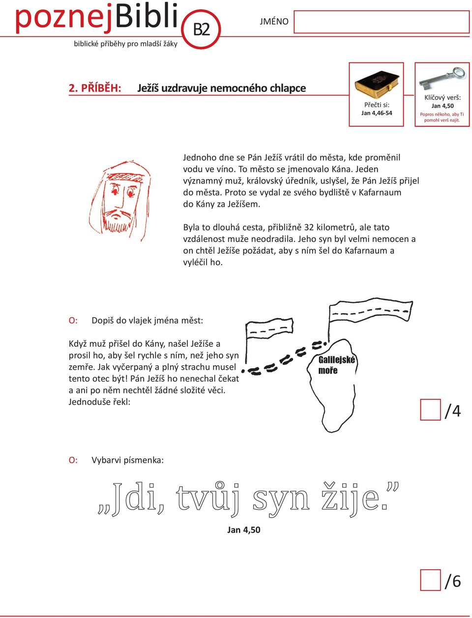 Proto se vydal ze svého bydliště v Kafarnaum do Kány za Ježíšem. Byla to dlouhá cesta, přibližně 32 kilometrů, ale tato vzdálenost muže neodradila.