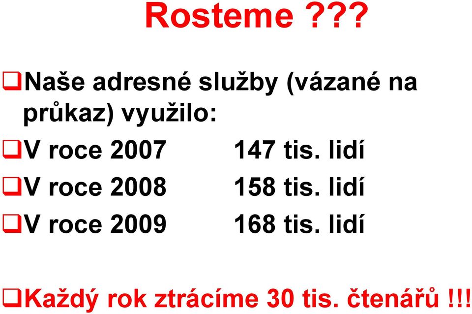 využilo: V roce 2007 V roce 2008 V roce