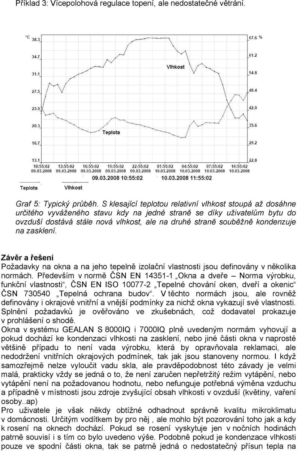 kondenzuje na zasklení. Závěr a řešení Požadavky na okna a na jeho tepelně izolační vlastnosti jsou definovány v několika normách.