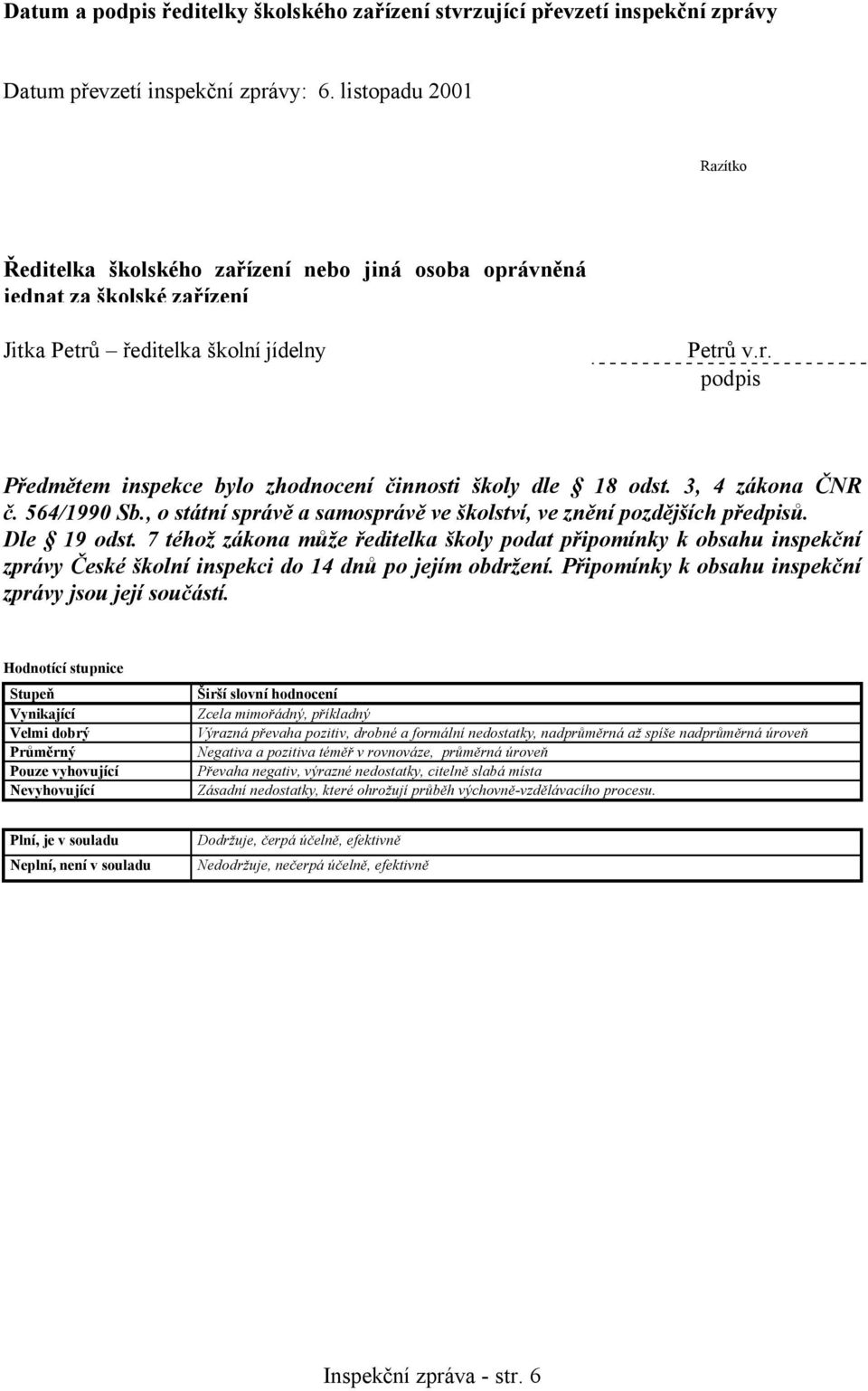 3, 4 zákona ČNR č. 564/1990 Sb., o státní správě a samosprávě ve školství, ve znění pozdějších předpisů. Dle 19 odst.