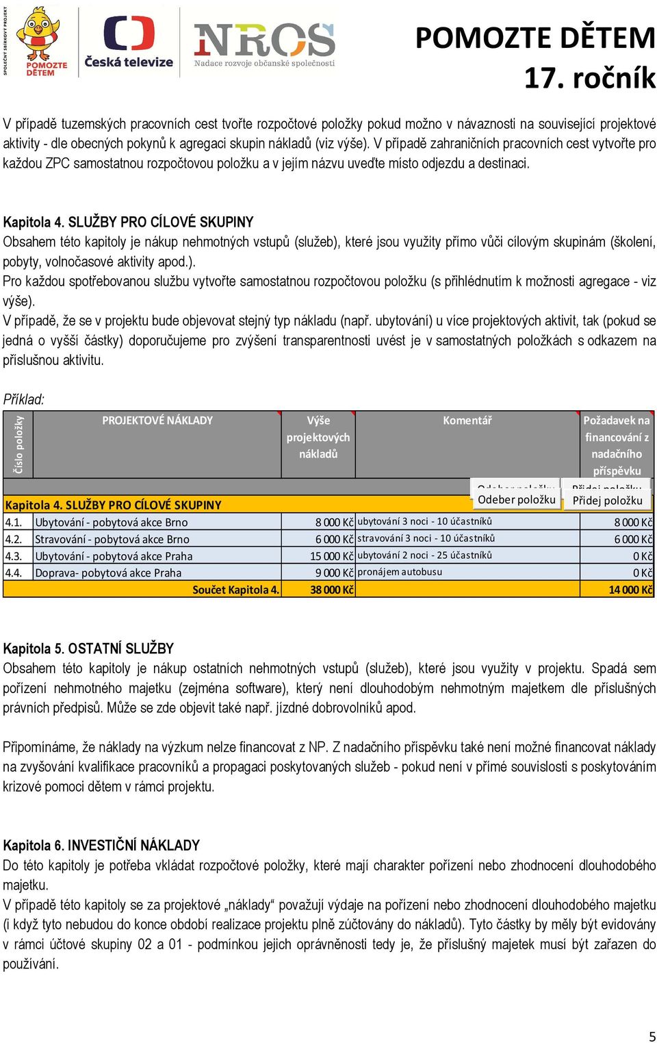 SLUŽBY PRO CÍLOVÉ SKUPINY Obsahem této kapitoly je nákup nehmotných vstupů (služeb),