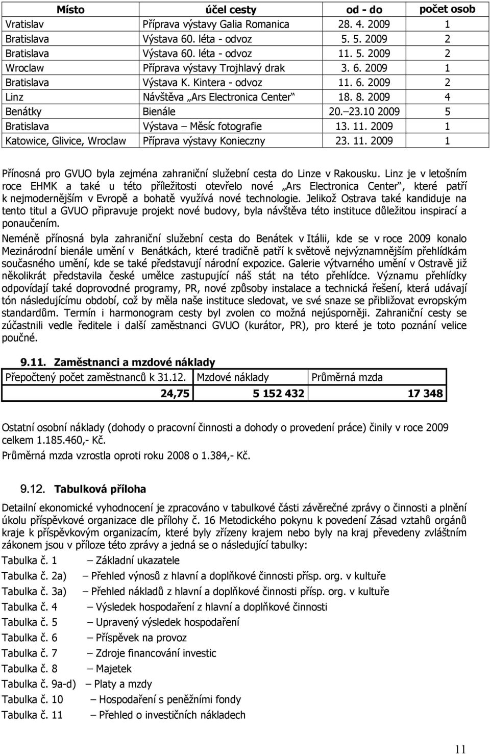 11. 2009 1 Přínosná pro GVUO byla zejména zahraniční služební cesta do Linze v Rakousku.