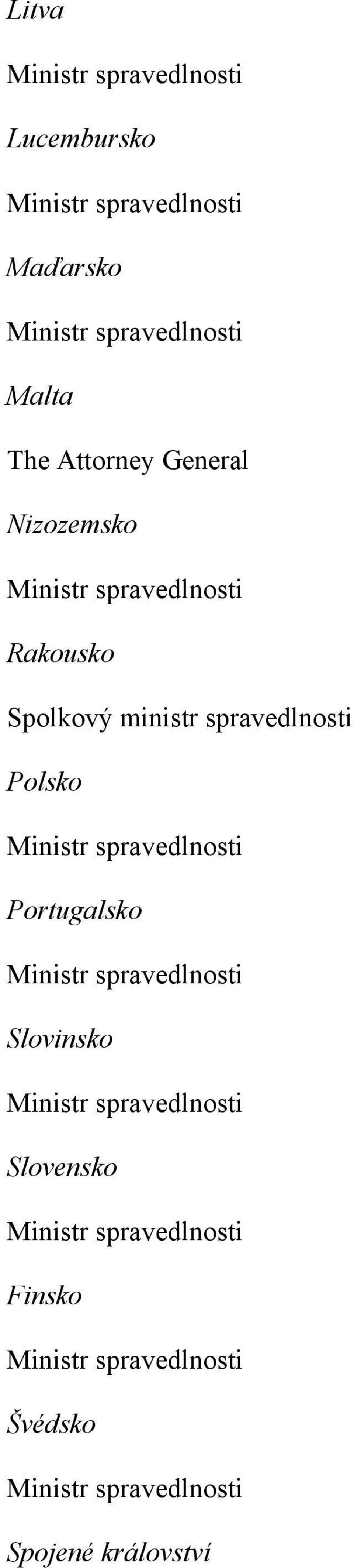 Spolkový ministr spravedlnosti Polsko