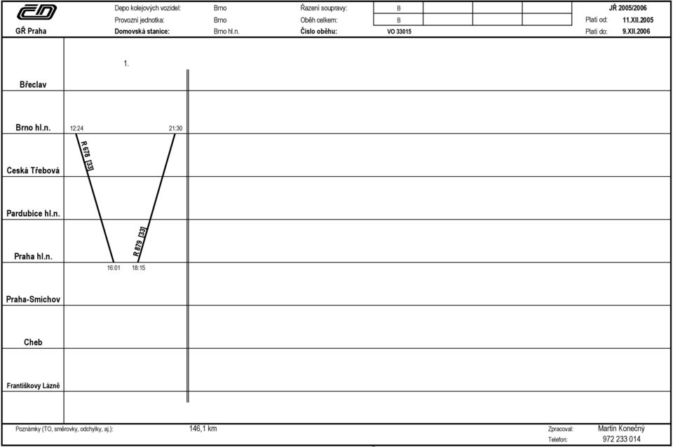2006 12:24 21:30 R 678 [33] Česká Třebová Pardubice hl.n.
