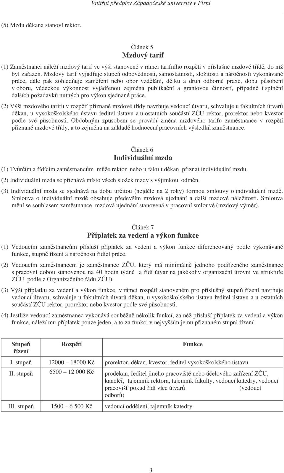 výkonnost vyjádenou zejména publikaní a grantovou inností, pípadn i splnní dalších požadavk nutných pro výkon sjednané práce.