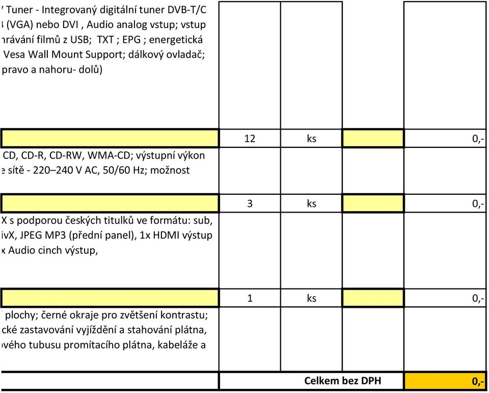 výstupní výkon ; napájení ze sítě - 220 240 V AC, 50/60 Hz; možnost 12 ks 0,- dporuje DivX s podporou českých titulků ve formátu: sub, řehrávání DivX, JPEG MP3 (přední panel), 1x