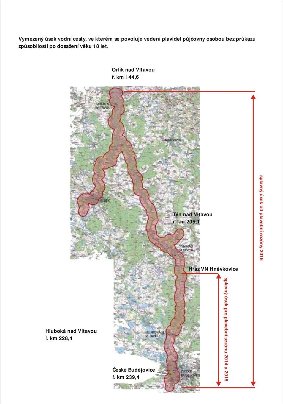 km 144,6 Týn nad Vltavou ř.