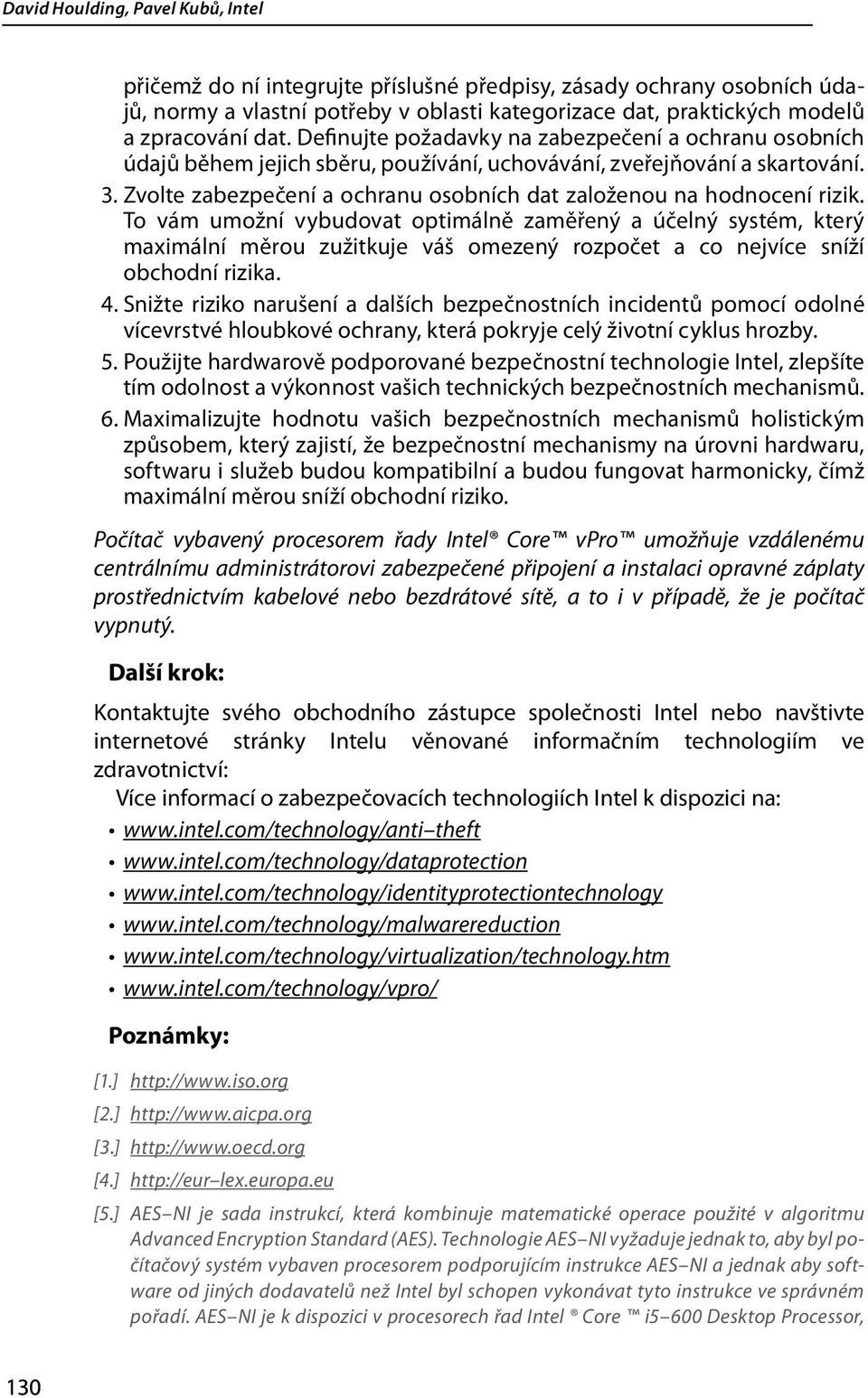 Zvolte zabezpečení a ochranu osobních dat založenou na hodnocení rizik.