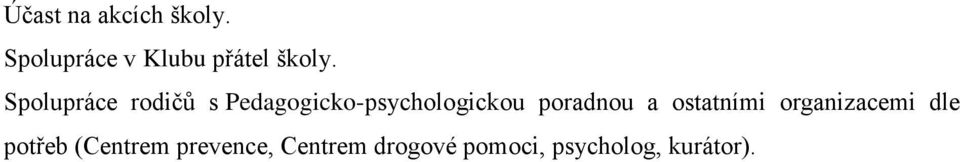 Spolupráce rodičů s Pedagogicko-psychologickou