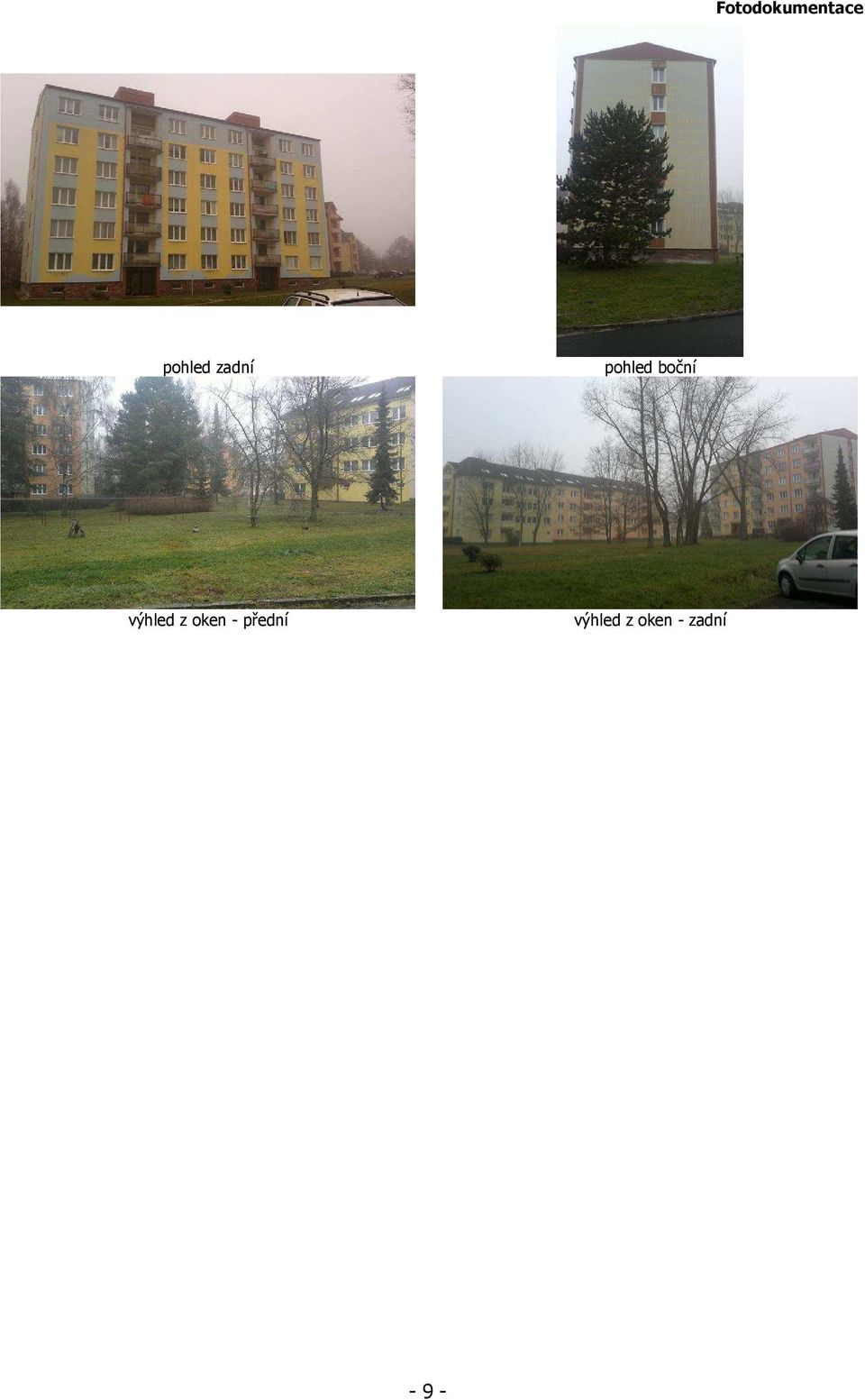 výhled z oken - přední