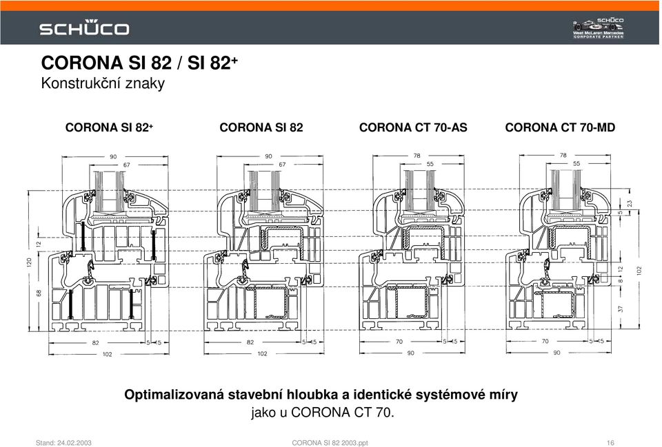 CORONA CT 70-MD Optimalizovaná stavební