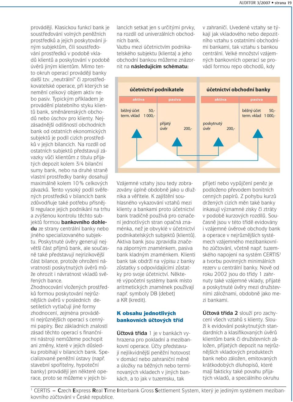 klientům. Mimo tento okruh operací provádějí banky další tzv. neutrální či zprostředkovatelské operace, při kterých se nemění celkový objem aktiv nebo pasiv.