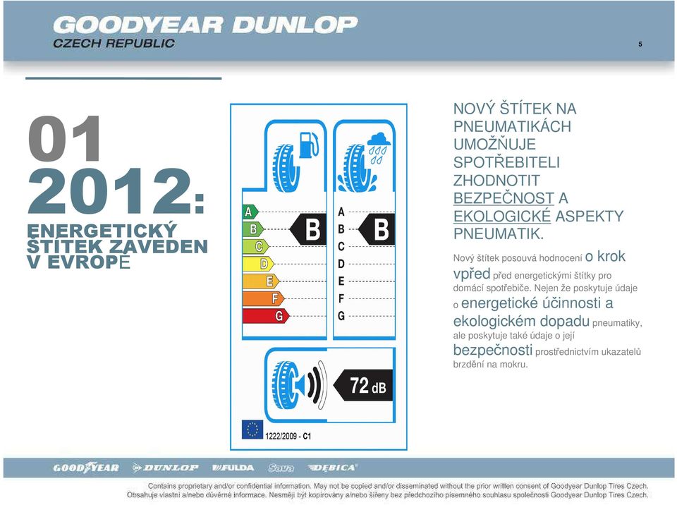 Nový štítek posouvá hodnocení o krok vpřed před energetickými štítky pro domácí spotřebiče.