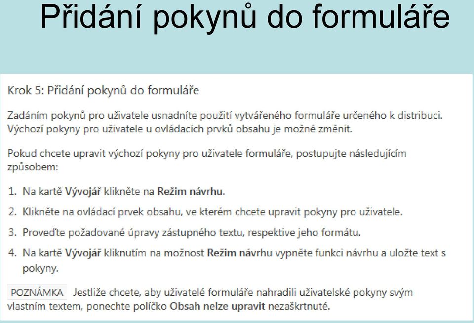 formuláře