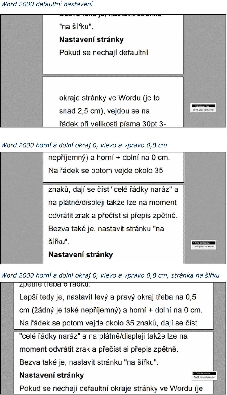 0,8 cm Word 2000  0,8 cm, stránka na