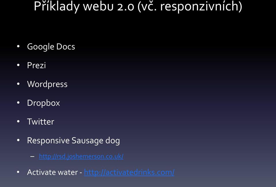 Dropbox Twitter Responsive Sausage dog