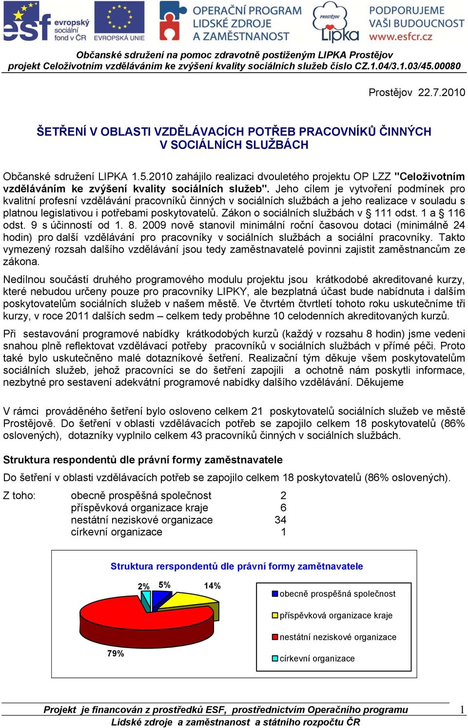 Jeho cílem je vytvoření podmínek pro kvalitní profesní vzdělávání pracovníků činných v sociálních službách a jeho realizace v souladu s platnou legislativou i potřebami poskytovatelů.