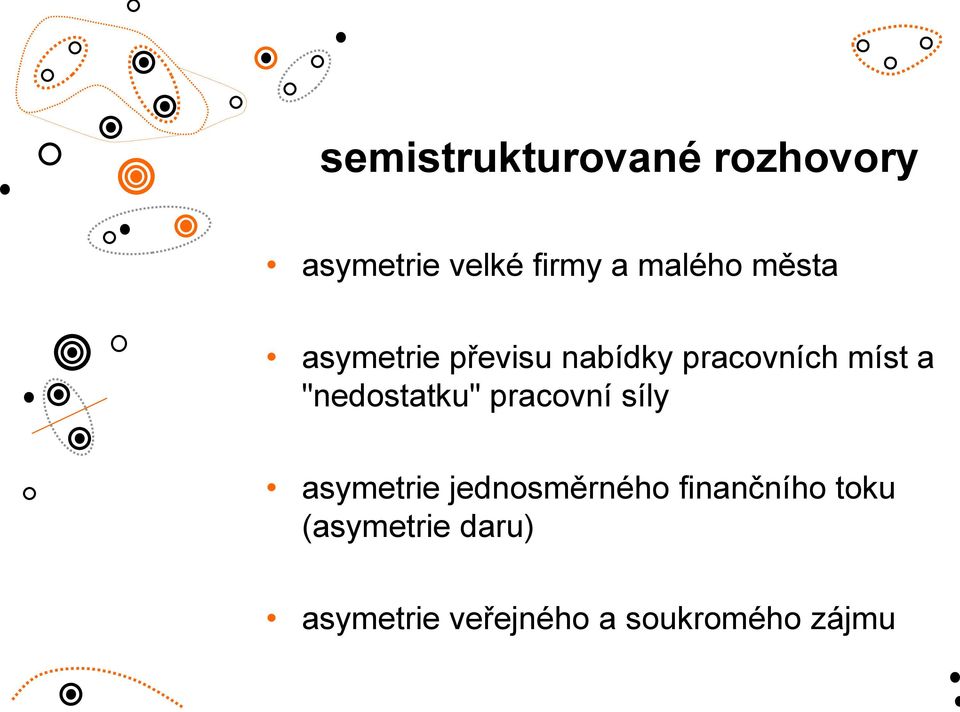 "nedostatku" pracovní síly asymetrie jednosměrného