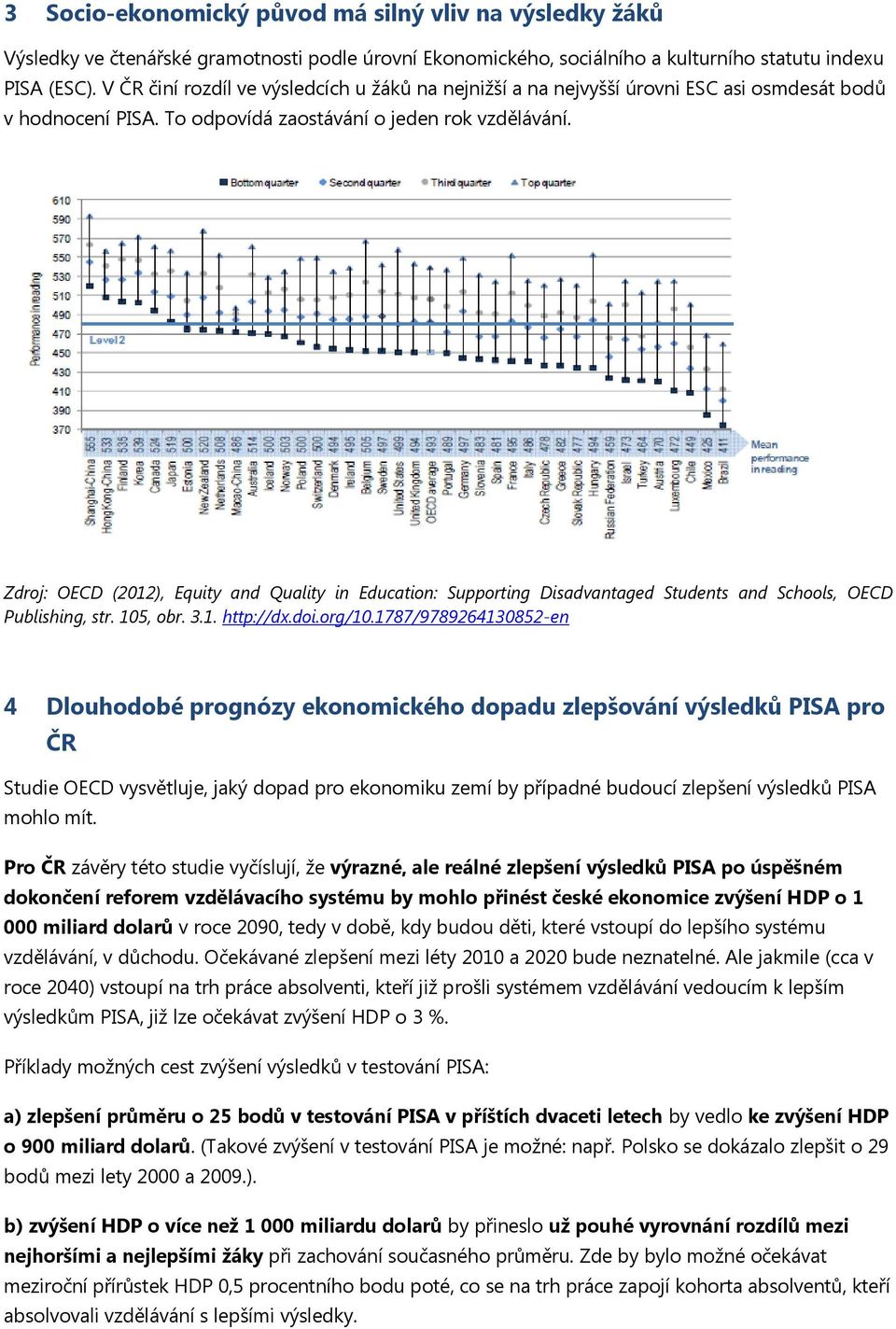 Zdroj: OECD (2012), Equity and Quality in Education: Supporting Disadvantaged Students and Schools, OECD Publishing, str. 105, obr. 3.1. http://dx.doi.org/10.