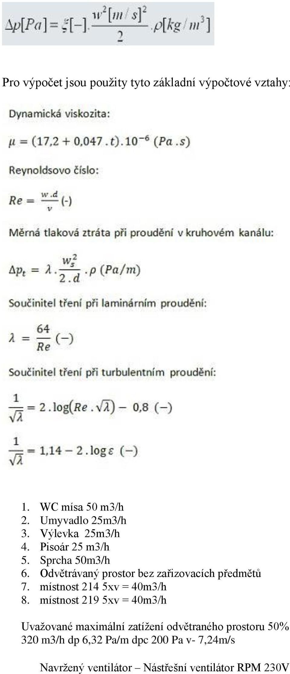místnost 214 5xv = 40m3/h 8.