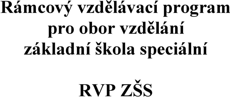 vzdělání základní
