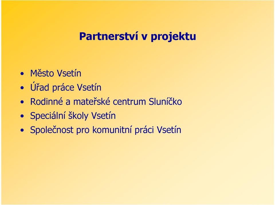 centrum Sluníčko Speciální školy