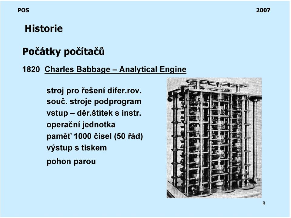 stroje podprogram vstup děr.štítek s instr.