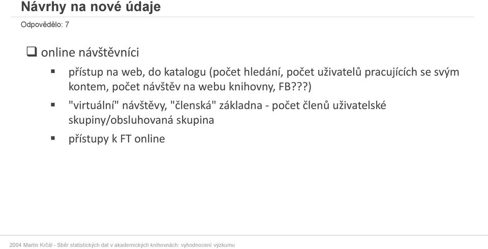 počet návštěv na webu knihovny, FB?