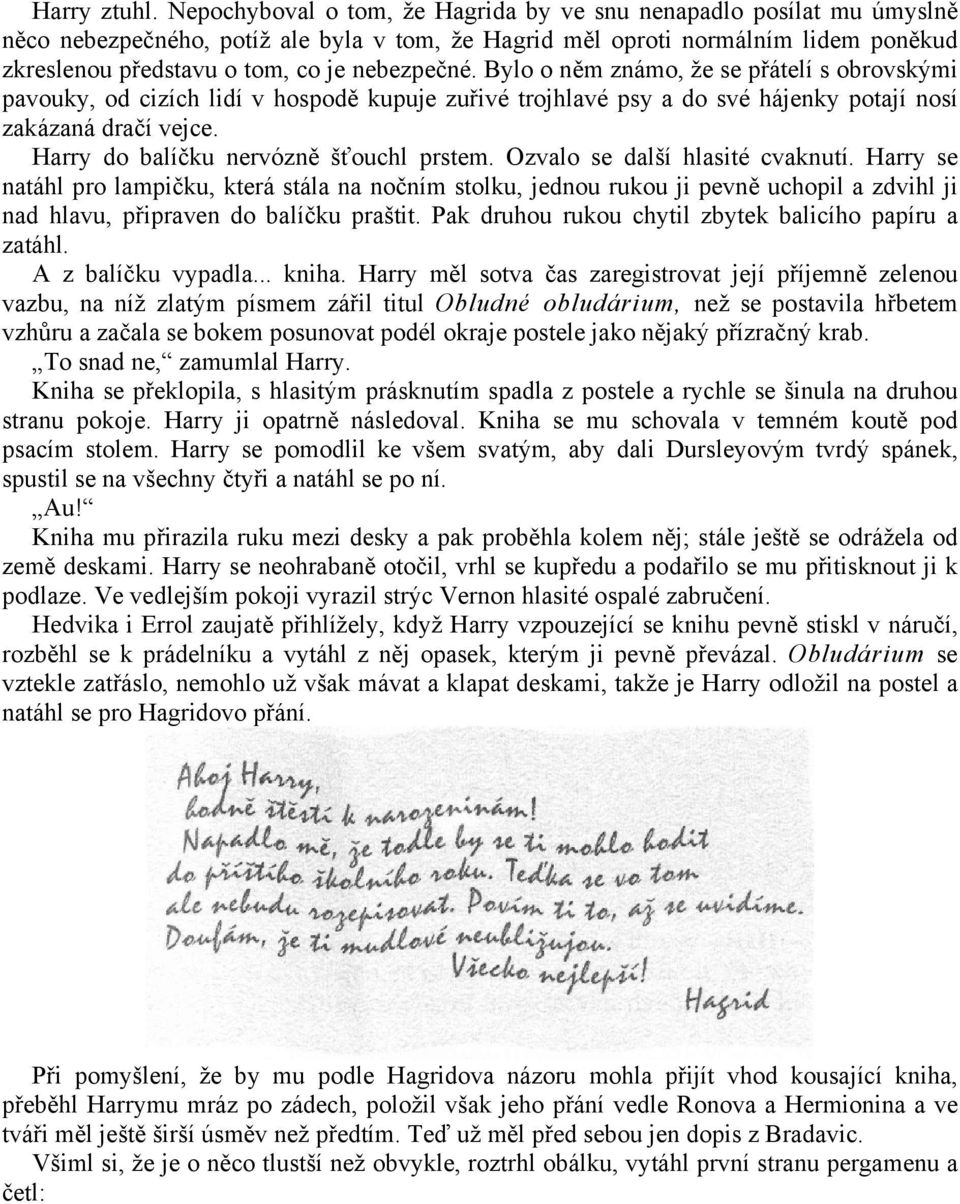 nebezpečné. Bylo o něm známo, že se přátelí s obrovskými pavouky, od cizích lidí v hospodě kupuje zuřivé trojhlavé psy a do své hájenky potají nosí zakázaná dračí vejce.