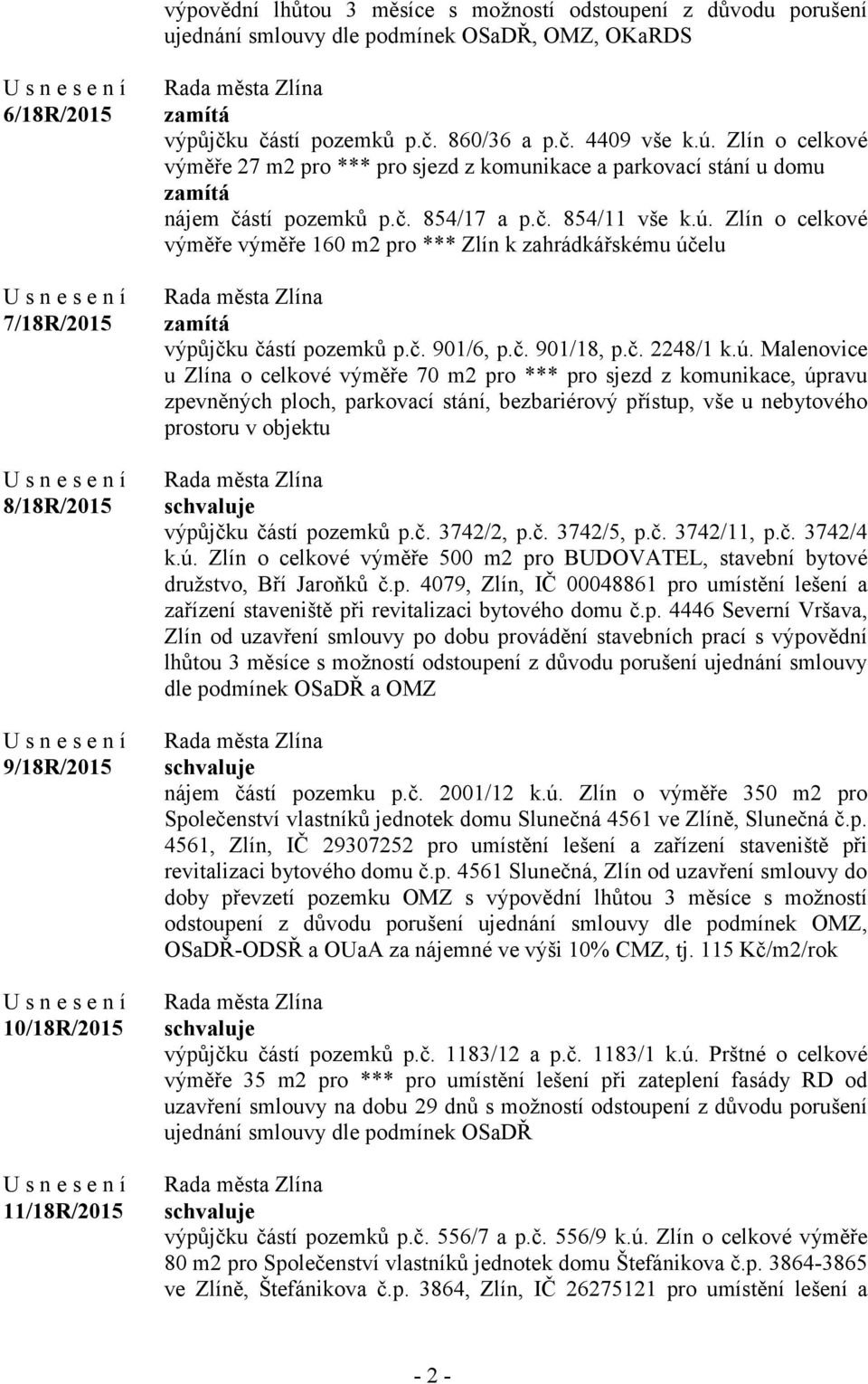 č. 901/6, p.č. 901/18, p.č. 2248/1 k.ú.