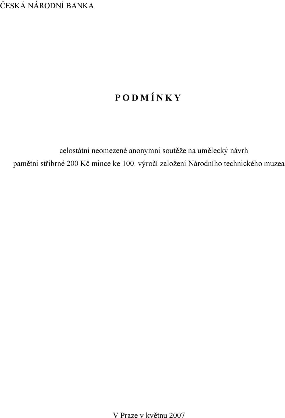 pamětní stříbrné 200 Kč mince ke 100.
