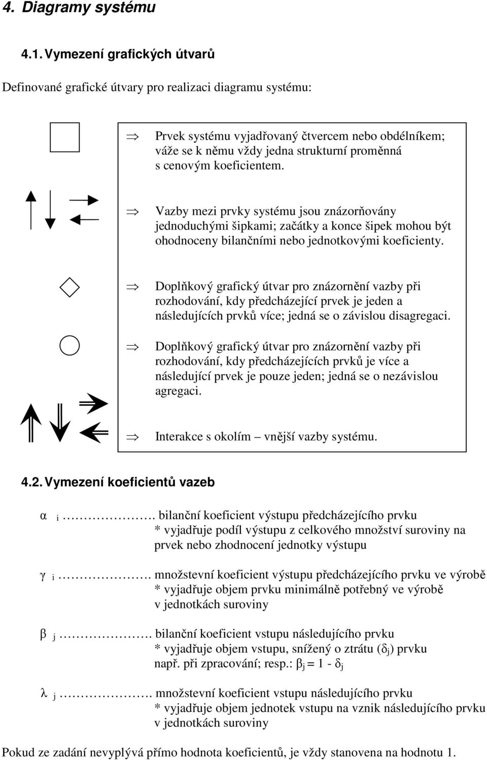 Doplňkový grfcký útvr pro znázornění vzy př rozhodování, kdy předcházeící prvek e eden následuících prvků více; edná se o závslou dsgregc.