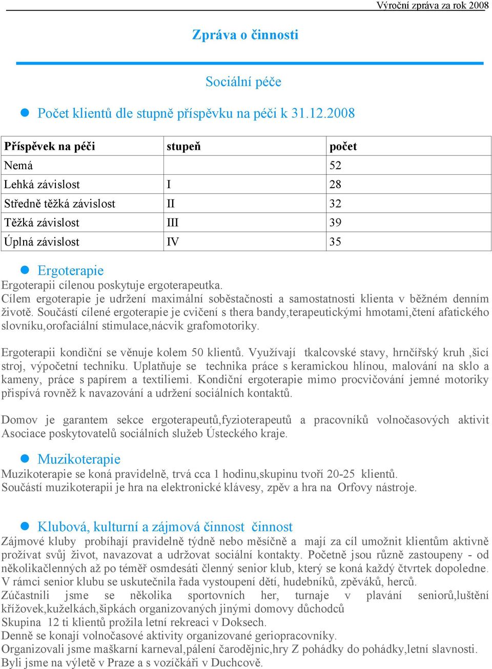 Cílem ergoterapie je udržení maximální soběstačnosti a samostatnosti klienta v běžném denním životě.