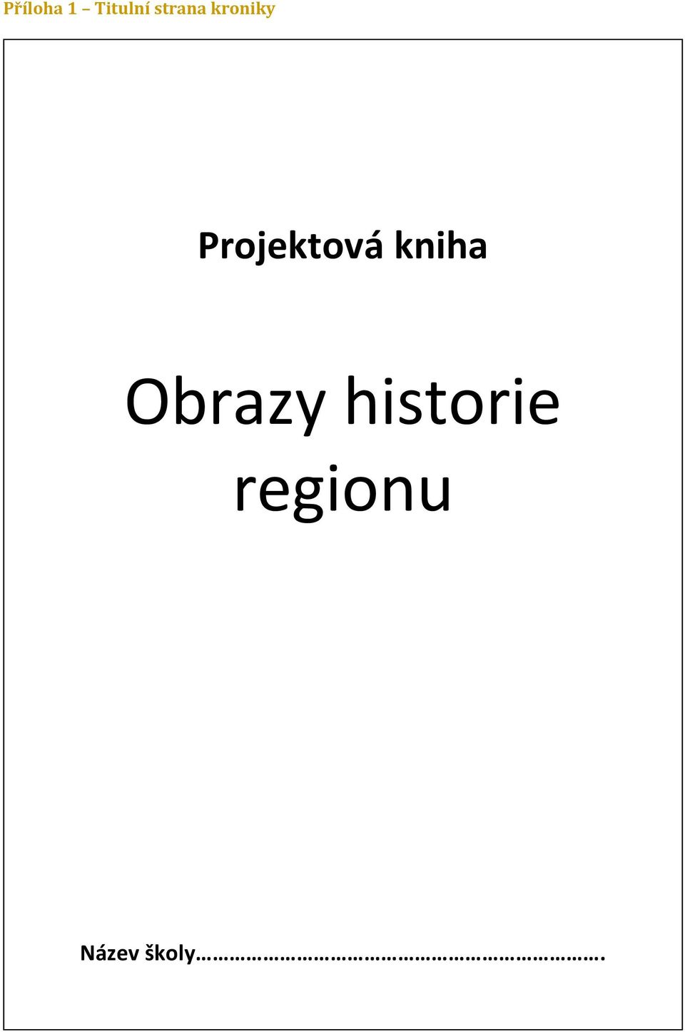 Projektová kniha