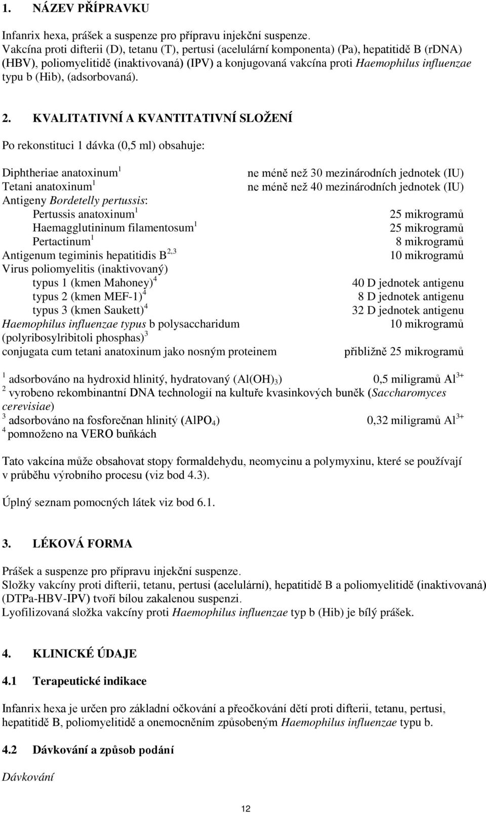 (Hib), (adsorbovaná). 2.