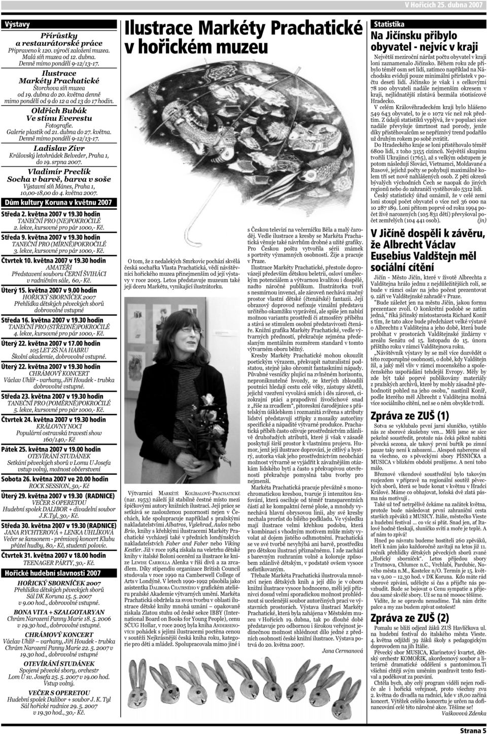 května 2007 ve 20.00 hodin Úterý 29. května 2007 v 19.30 (RADNICE) Středa 30. května 2007 v 19.30 (RADNICE) Čtvrtek 31. května 2007 v 18.