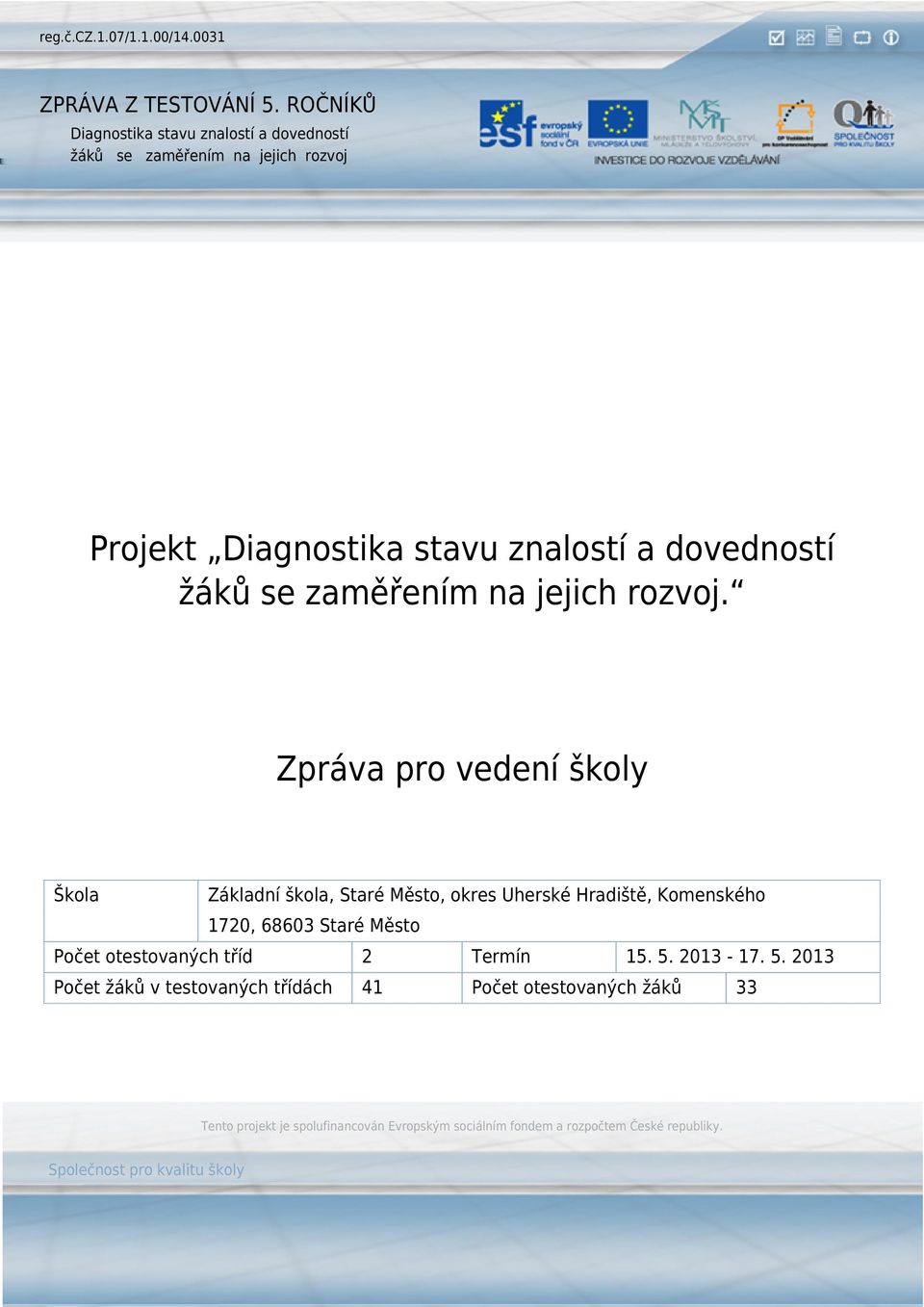 Uherské Hradiště, Komenského 1720, 68603 Staré Město Počet