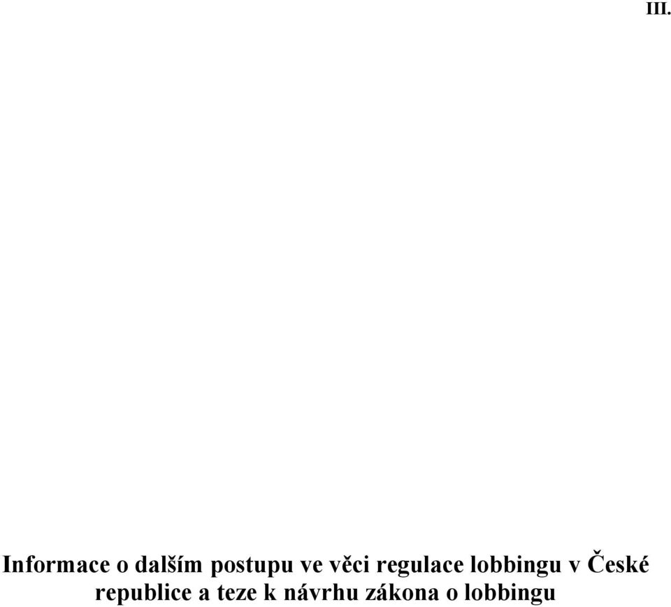 České republice a teze k
