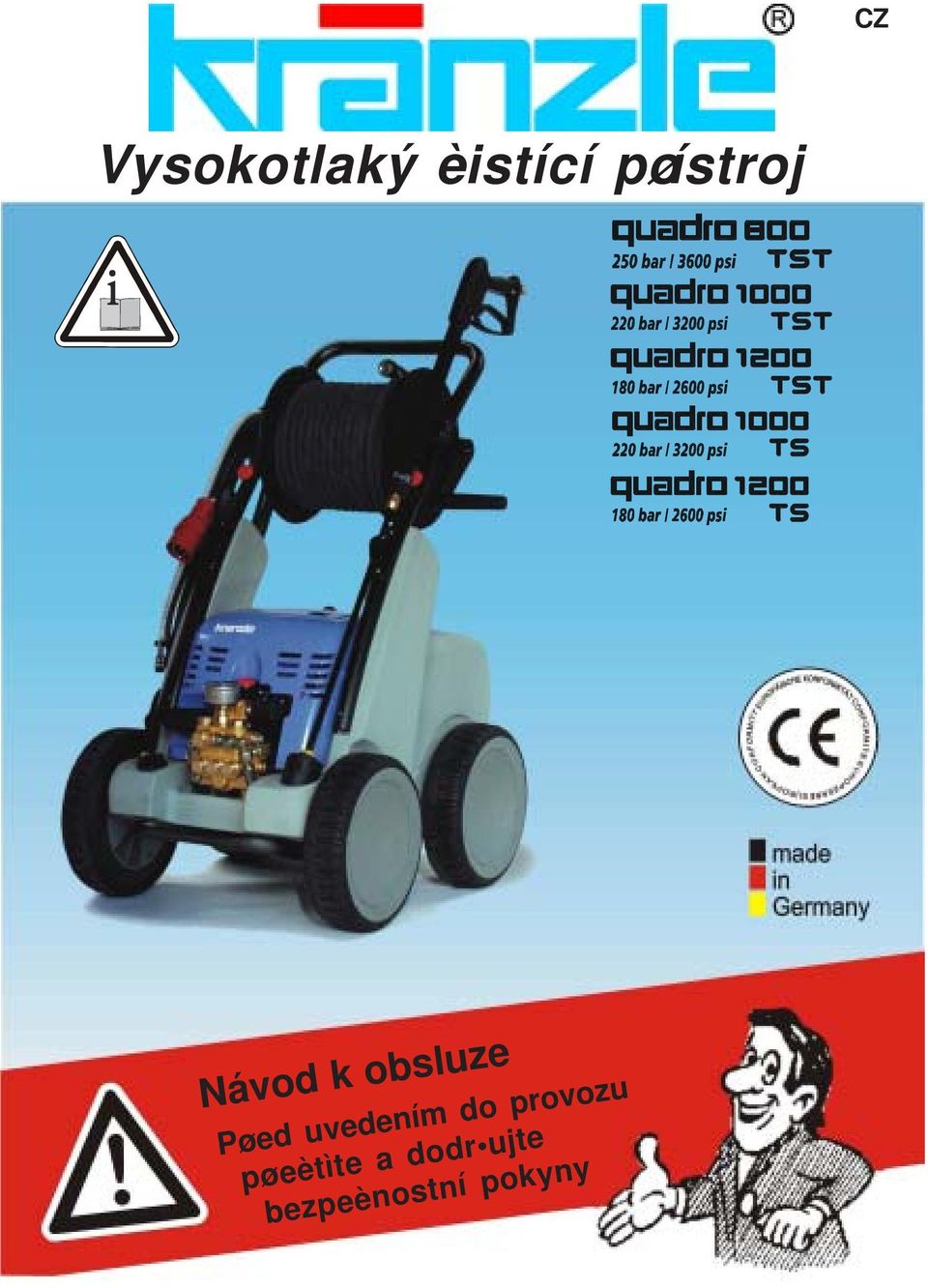 Pøed uvedením do provozu