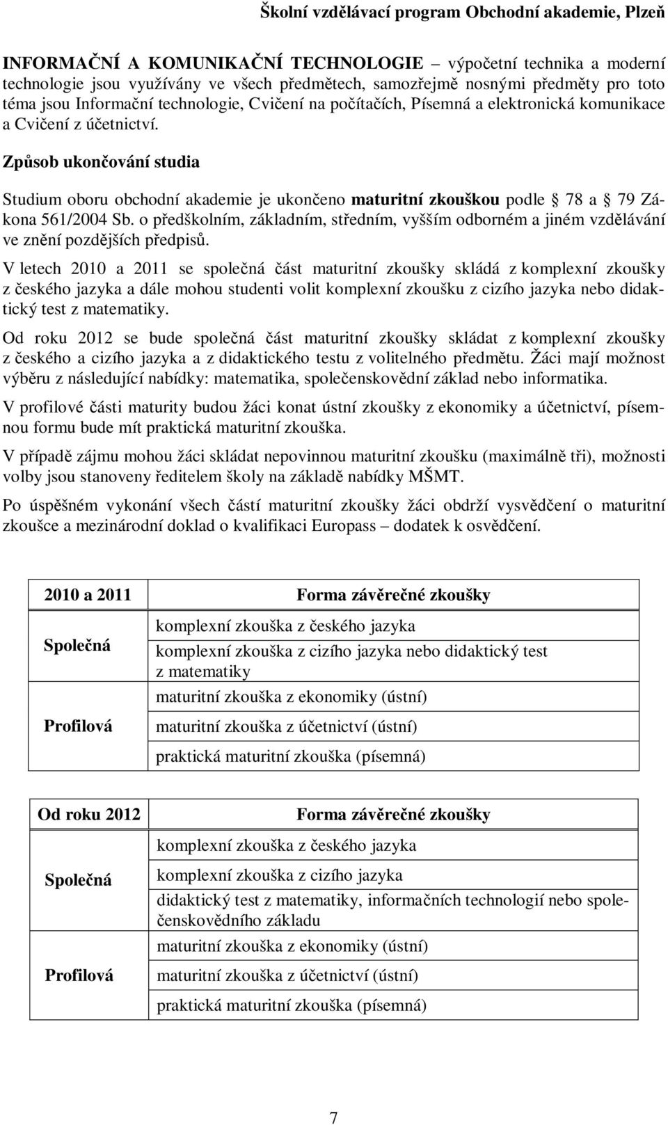 o pedškolním, základním, stedním, vyšším odborném a jiném vzdlávání ve znní pozdjších pedpis.