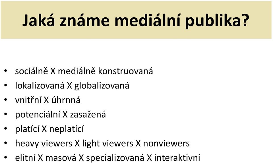 globalizovaná vnitřní X úhrnná potenciální X zasažená