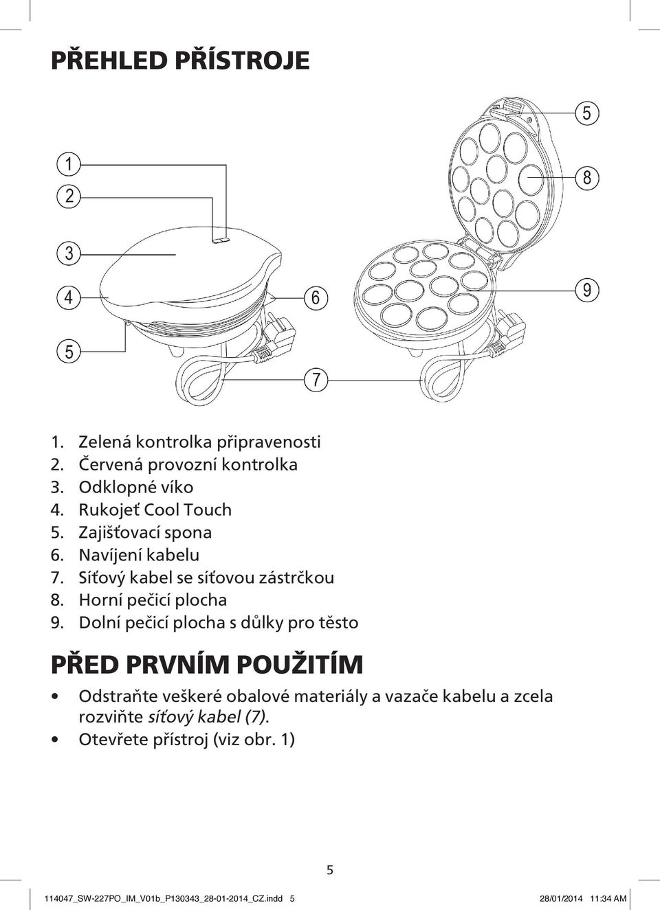 Horní pečicí plocha 9.