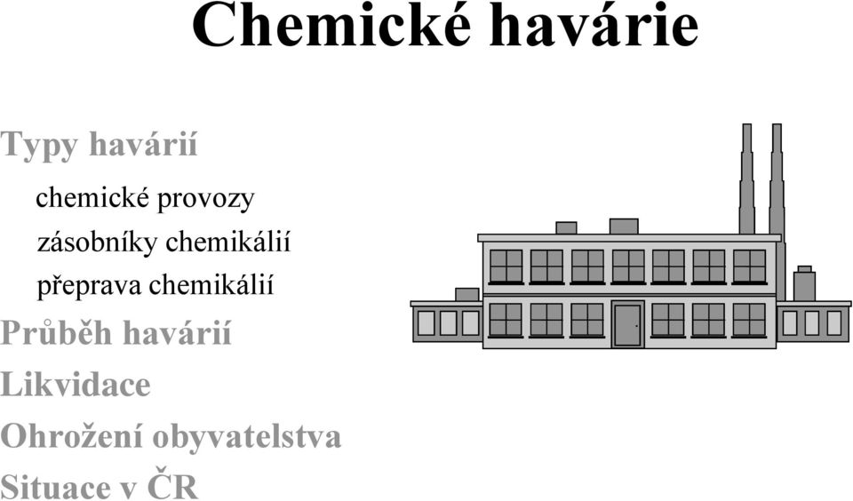 chemikálií přeprava chemikálií