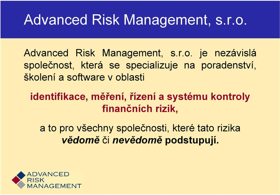 software v oblasti identifikace, měření, řízení a systému kontroly