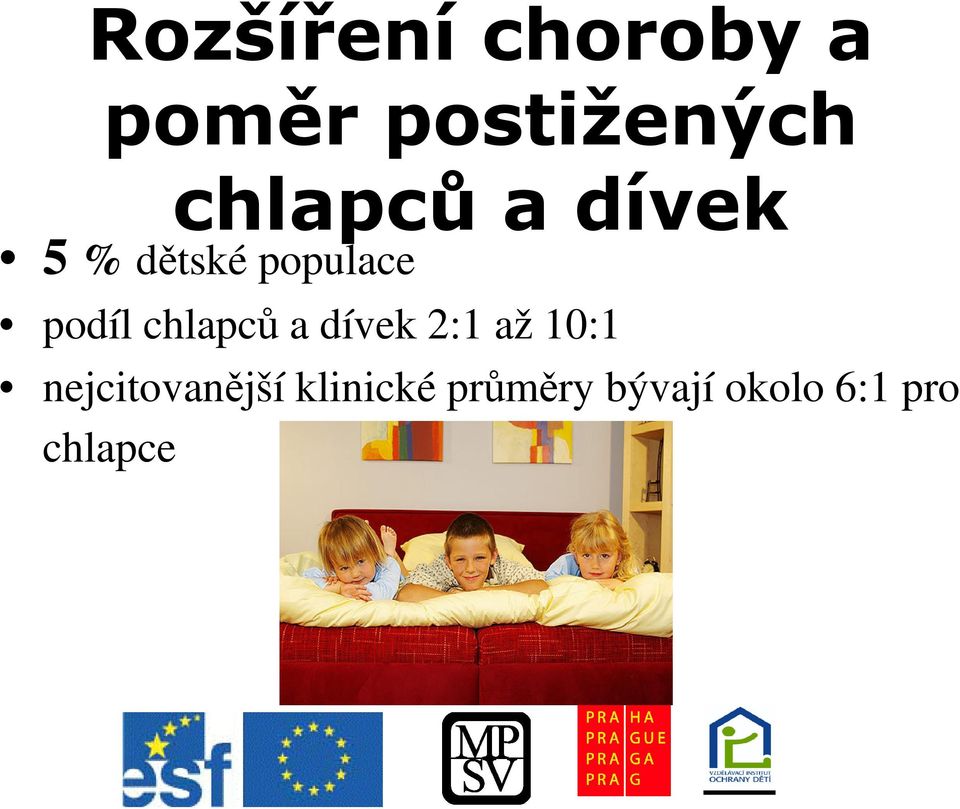 chlapc a dívek 2:1 až 10:1