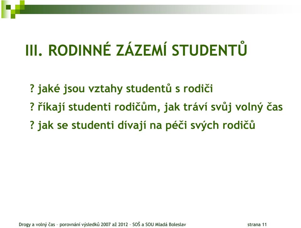 říkají studenti rodičům, jak tráví svůj volný čas?