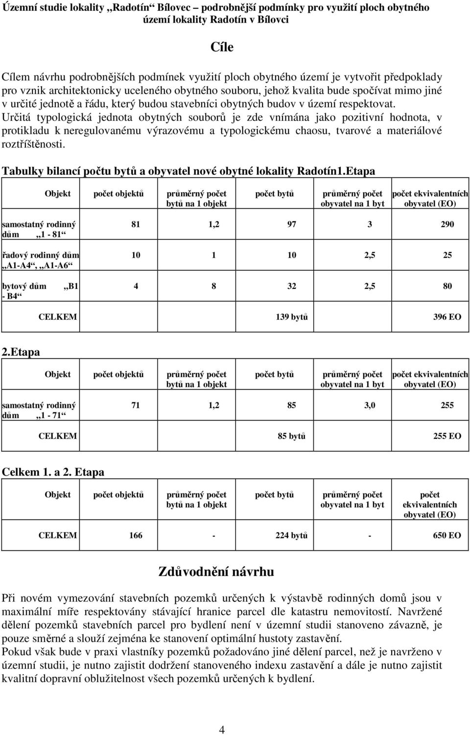 Určitá typologická jednota obytných souborů je zde vnímána jako pozitivní hodnota, v protikladu k neregulovanému výrazovému a typologickému chaosu, tvarové a materiálové roztříštěnosti.