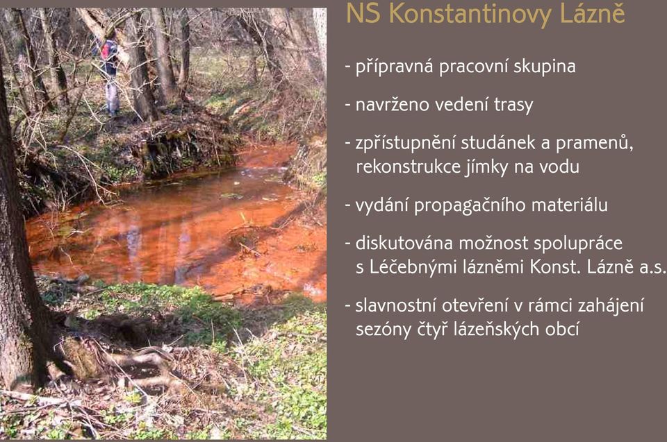 propagaèního materiálu - diskutována možnost spolupráce s Léèebnými láznìmi