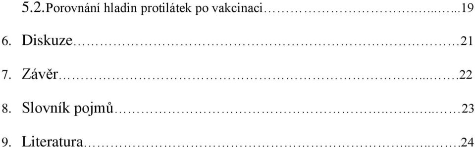 Diskuze 21 7. Závěr....22 8.
