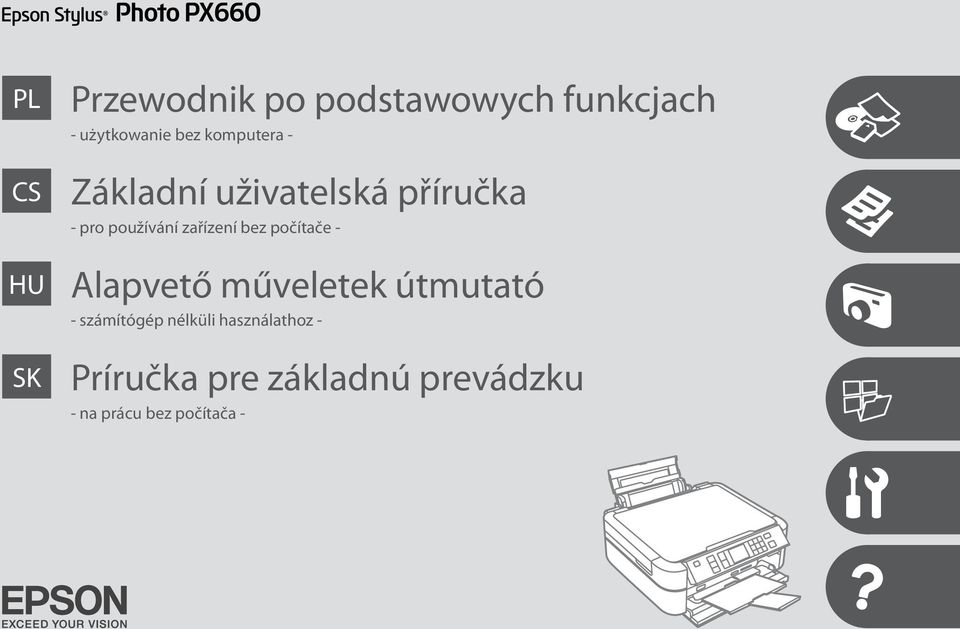 bez počítače - Alapvető műveletek útmutató - számítógép nélküli